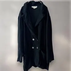 【希少100%シルク】REVOLUTION ダブルブレスト ジャケット 黒 M