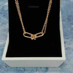213N ゴールドチェーンネックレス ステンレス 韓国風 上品 高見え 人気 