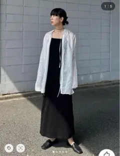 y/m by RIKA イムバイリカ　チャイナデティールシャツ　ホワイト