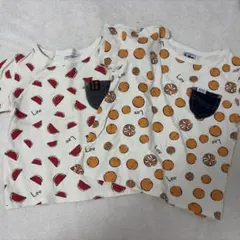 Lee Tシャツ 2枚セット フルーツ柄 ポケット付きのサムネイル