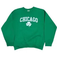 GILDAN CHICAGO スウェット グリーン クルーネック L 美品