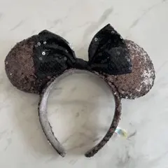 ミニーマウス耳カチューシャ（スパンコール）