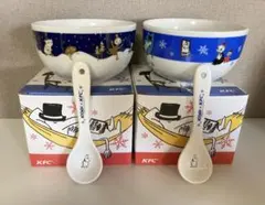 非売品ケンタッキー×ムーミンスプーン付きボウル2個セット