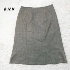 a.v.v スカート 総柄 ドット柄
