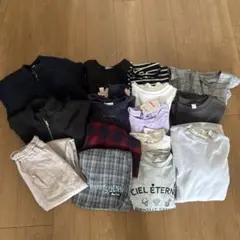 子供服15点まとめ売り　女の子130 ワンピース　アウター　スカート　パンツ