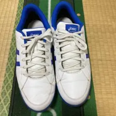 ‼️asics ゴルフシューズ 26.5cm 白/青/赤