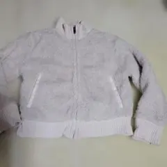 ホワイト フリースジャケット 120cm