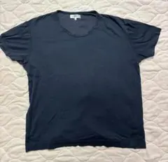 LANVIN　ランバン　サイズ50　Ｍ相当　紺ネイビー半袖Tシャツ　一部難ありのサムネイル