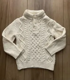 【GAP】ケーブル編み セーター　アイボリー（4years/105cm）