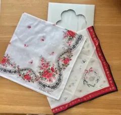 Christian Dior ディオール ハンカチ 2枚セット