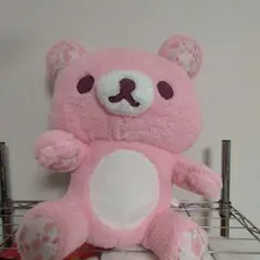 リラックマ ぬいぐるみ ピンクフード付き リラックマ ぬいぐるみ ピンク フード付き - メルカリ
