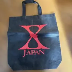 X JAPAN トートバッグ 黒/赤　不織布