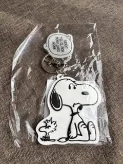 ラバーキーホルダー　スヌーピー&ウッドストック