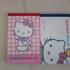 Hello Kitty メモパッド 2種セット