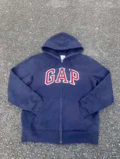 00s oldGAP ネイビー フルジップパーカー Mサイズ y2k