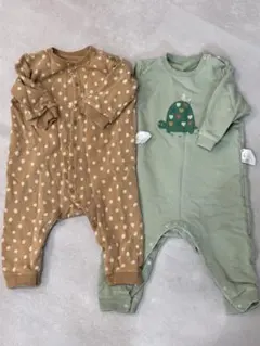 ベビー ロンパース 2枚セット ユニクロ