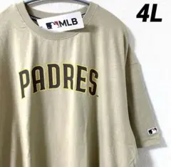 パドレス　Tシャツ　メンズ大きいサイズ　ベージュ　MLB 4L 新品のサムネイル