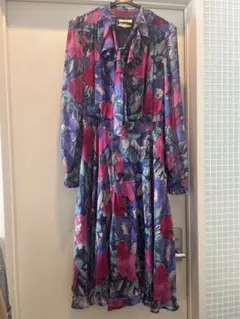 COUTURE 嬉和子 ワンピース 花柄 ヴィンテージ 9号　美品