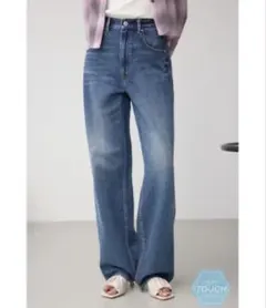 アズールバイマウジー　C/T冷感イージーワイドデニム