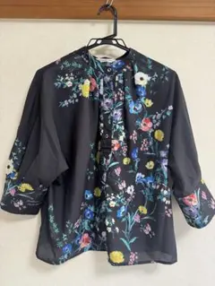 新品タグ付き✨アルアバイル ランダムボタニカル ブラウス 花柄 シアー 