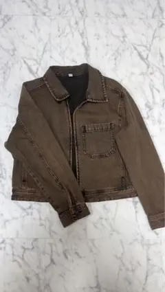 GU ブラウン デニムジャケット M