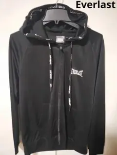 新品EVERLAST 安保瑠輝也コラボジップパーカーダークブラックのサムネイル