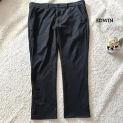 EDWIN カジュアルパンツ 42 大きめサイズ ブラック メンズ