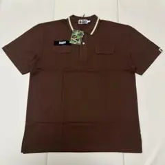A BATHING APE BAPE ポロシャツ ミリタリー XL 新品未使用のサムネイル