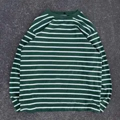 00s old uniqlo 短丈 ボーダー ロンＴ y2k シティーボーイ