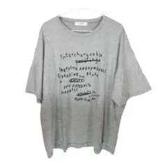 ISOOK ロゴプリント オーバーサイズ Tシャツ グレー F韓国系ストリート系のサムネイル