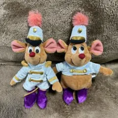 ジャック　ガス　シンデレラ　ぬいぐるみキーホルダー　ディズニー　馬車