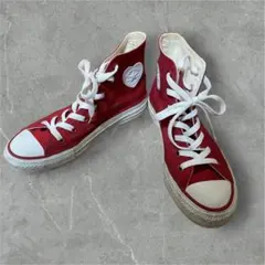 コンバースCONVERSE ALL STAR ハート赤ハイカットスニーカー
