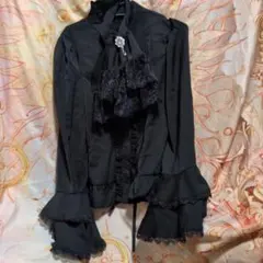 SHEIN　シャボ付きブラウス　姫袖　ゴシック　ゴスロリ