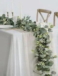 ウェディング ウェルカムボード装飾 人工ユーカリリース ウェルカムスペース