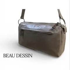 【BEAU DESSAN】ショルダーバッグ　レザー　革　ボーデッサン メンズのサムネイル
