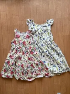 まとめ売り　西松屋　花柄ワンピース　2点セット　130 &140 春夏
