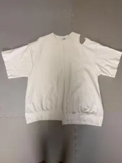JEANASIS カットアウト 半袖Tシャツ ホワイト F