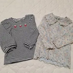 ミキハウス ホットビスケッツ 長袖トップス 80 90 女の子 まとめ売り