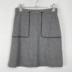 美品 PROPORTION BODY DRESSING 台形ミニスカート ラメ入
