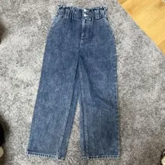 デニムブルー ハイウエストパンツ2点セット