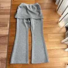 LILY BROWN スカート付きスウェットパンツ グレー