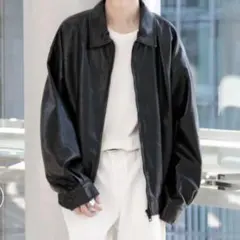 V2 ブルゾン フェイク レザー ジャケット VTWO