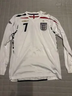 イングランド　代表　サッカー　フットボール　ユニフォーム　ベッカム