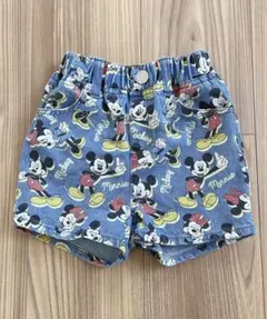 LITTC ディズニー デニム 総柄 ショートパンツ 90