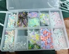 パステルカラー ビーズセット