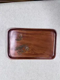 木製 盆 飾り盆 烏城彫 お盆