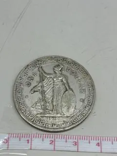 古銭 香港壹圓 銀貨 1910年 イギリス貿易銀 1ドル - メルカリ