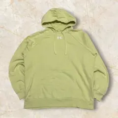 サ*ー様 アンダーアーマー センターロゴ刺繍 スウェットパーカー USメンズ イ