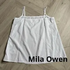 美品✨Mila Owen キャミソール ホワイト サイズ0 白　インナー　清潔のサムネイル