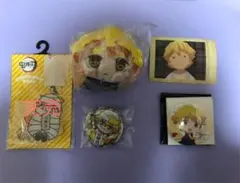 鬼滅の刃 善逸 グッズ 缶バッジ ぱしゃこれ もちころりん